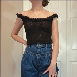 ❌sold❌ Vintage 90s lace top
